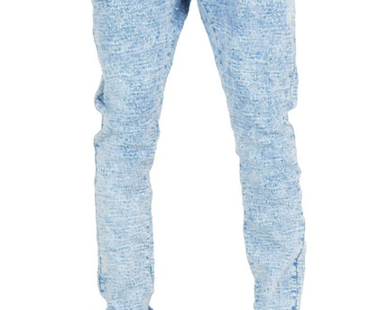 Boys Stacked Pants With Rhinestone Vintage-Blue