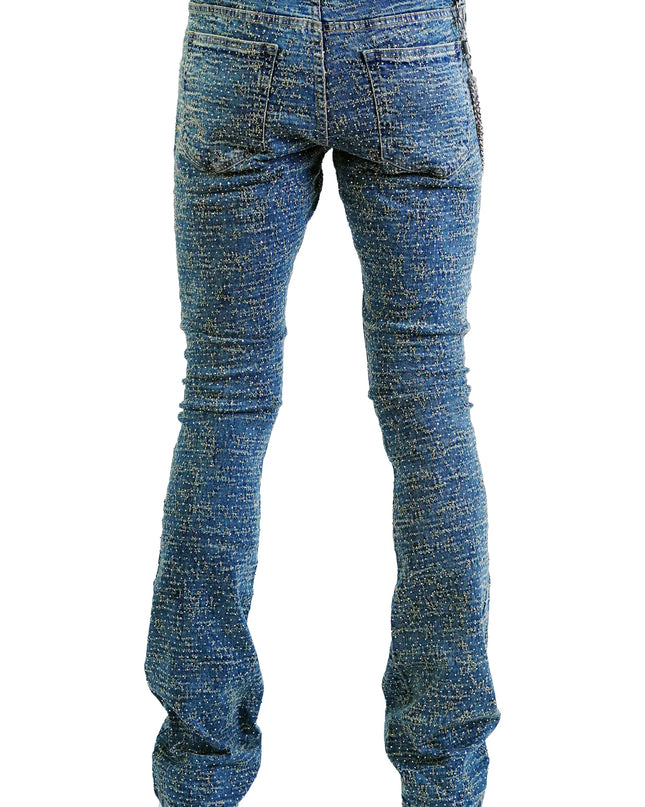 Focus "Lazered" Stacked Denim (Vintage Wash)