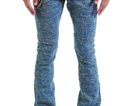 Focus "Lazered" Stacked Denim (Vintage Wash)