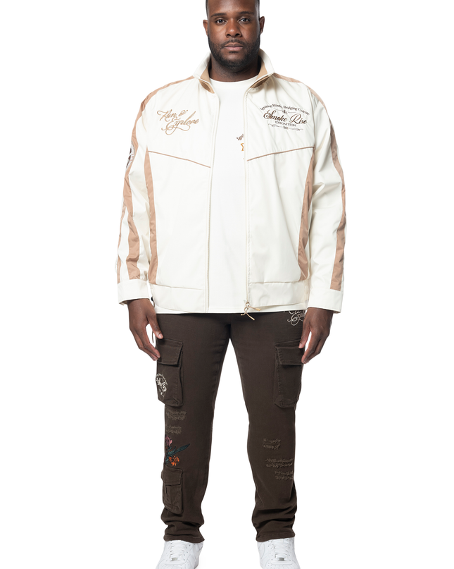 SR COLORBLOCK NYLON WINDBREAKER  (OJ24580B)