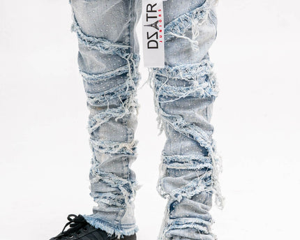 Boys STONE Stacked JEANS K-050