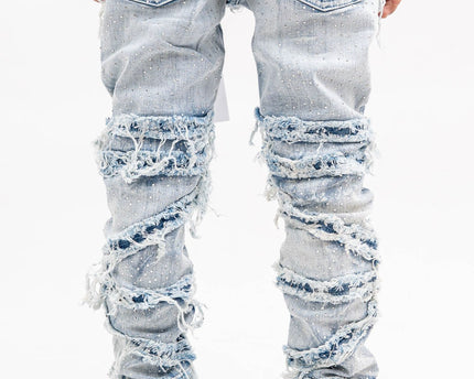 Boys STONE Stacked JEANS K-050