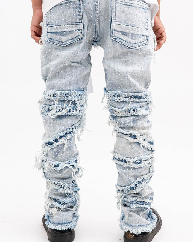KIDS STONE SKINNY JEANS K-050