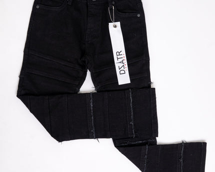 Boys STACKED JEANS -  K-051 Jet Black