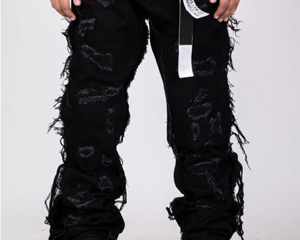 Boys Regular STACKED JEANS K-052 Grey / Black