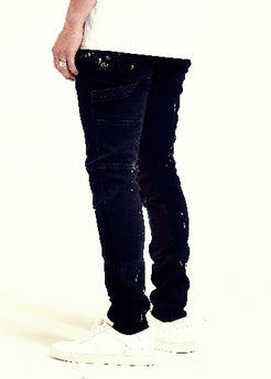 EMBELLISH HART DENIM