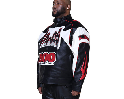 SR CHAOS PU RACING JACKET (OJ25688B)