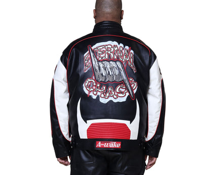 SR CHAOS PU RACING JACKET (OJ25688B)