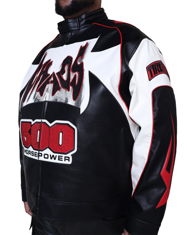 SR CHAOS PU RACING JACKET (OJ25688B)