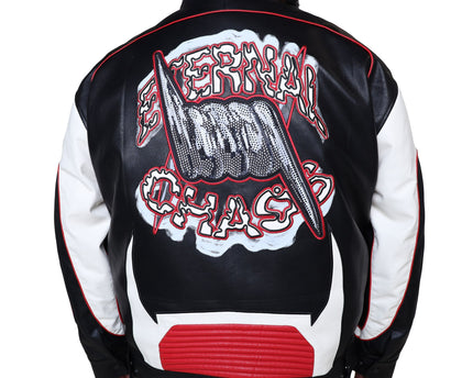 SR CHAOS PU RACING JACKET (OJ25688B)