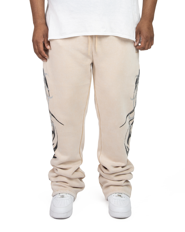 SR Fleece stacked pants Plus  FP25677B