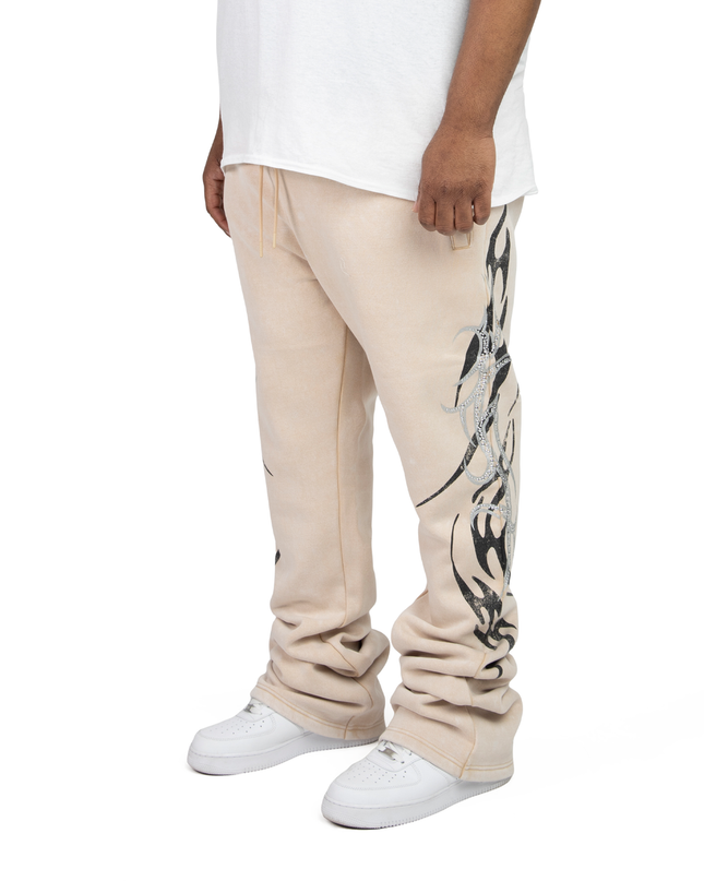 SR Fleece stacked pants Plus  FP25677B