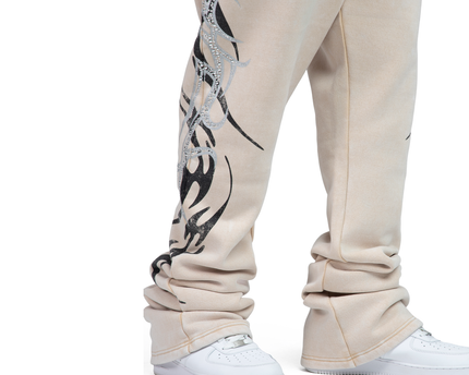 SR Fleece stacked pants Plus  FP25677B