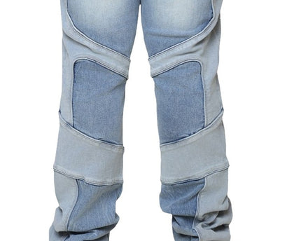 SMOKE RISE COLORBLOCK AND PIPING JEANS